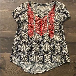 THML blouse with embroidery detail